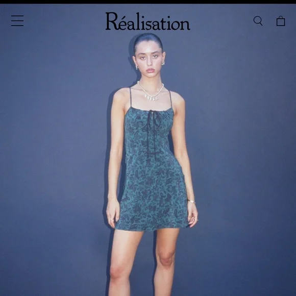 Realisation Par Dazed Noir Inez Mini Dress Small - Picture 2 of 9